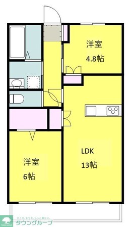 グランディール上福岡Iの物件間取画像